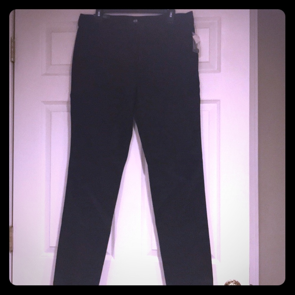 Black slim fit trousers